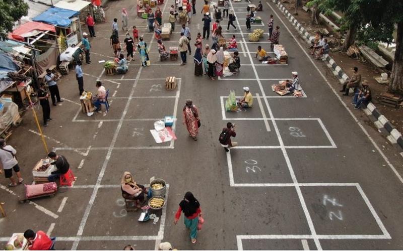  14 Pedagang Positif Corona, Mulai Hari Ini Pasar Benjeng Gresik Ditutup