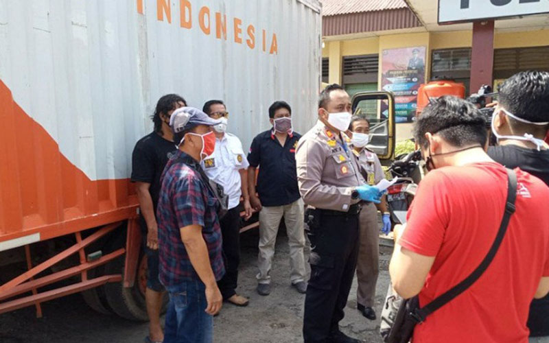  Mobil Pos Indonesia Bawa Daging Celeng Diamankan Polisi di Lampung