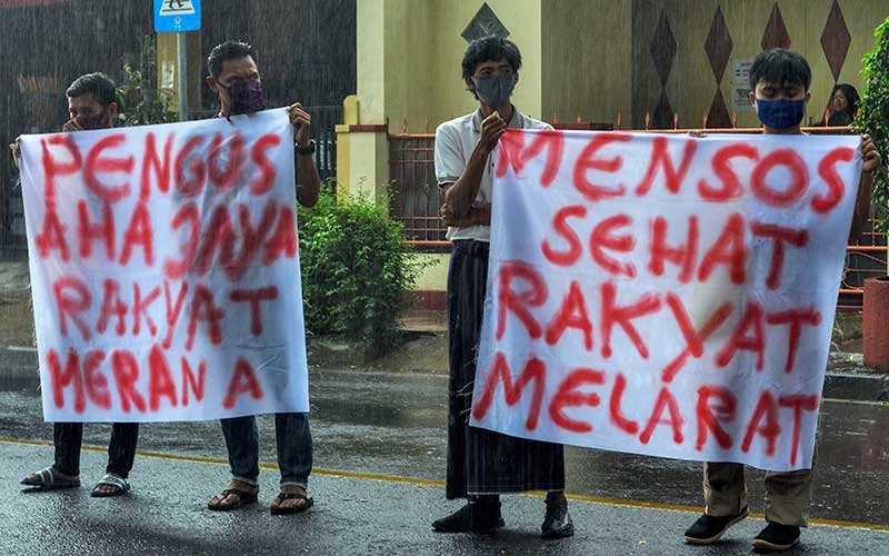  Mahasiswa di Tasikmalaya Tolak Kedatangan Menteri Sosial