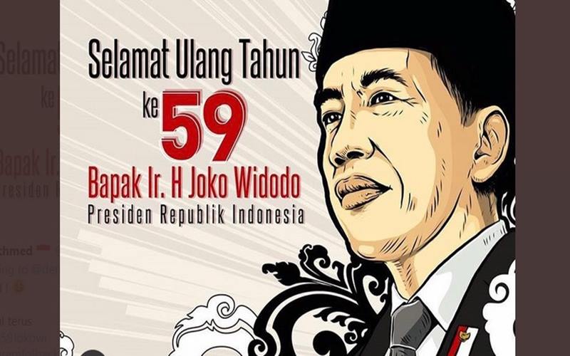  Presiden Jokowi Ulang Tahun, #HBD59Jokowi Trending Topic di Twitter