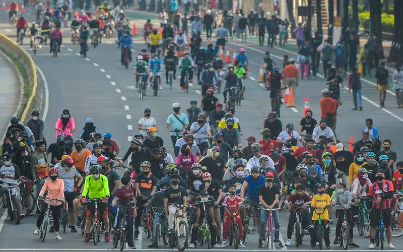  Potensi Tertular Virus Corona, Jangan Bawa Anak Kecil  ke Car Free Day