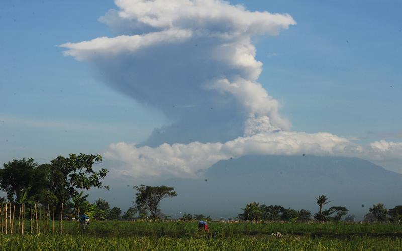 Erupsi Gunung Merapi Capai 6.000 Meter, Abu Vulkanik Guyur 2 Kecamatan