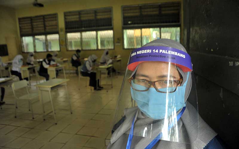  Dinas Pendidikan Palembang Terapkan Protokol Kesehatan saat Tes Tulis PPDB