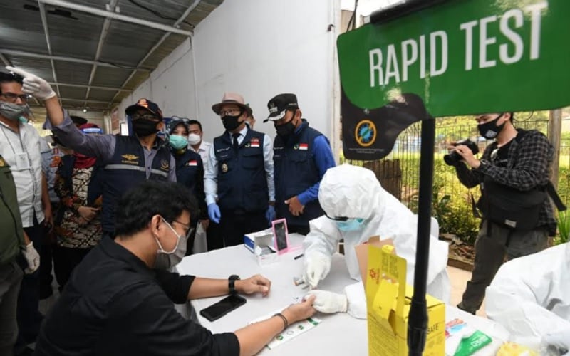  Gugus Tugas Jabar Rilis 15 dari 857 Penumpang KRL Bodebek Reaktif Rapid Test