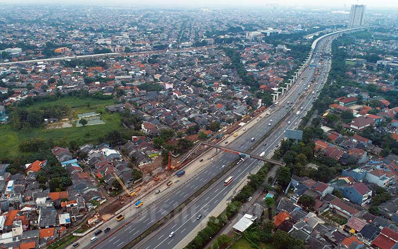 Ilustrasi Pembangunan Jalan Tol. Bisnis/Nurul Hidayat