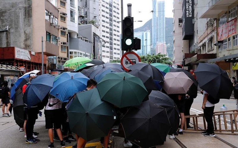  Demonstrasi Hong Kong Berlanjut, Warga Gelar Aksi Bungkam