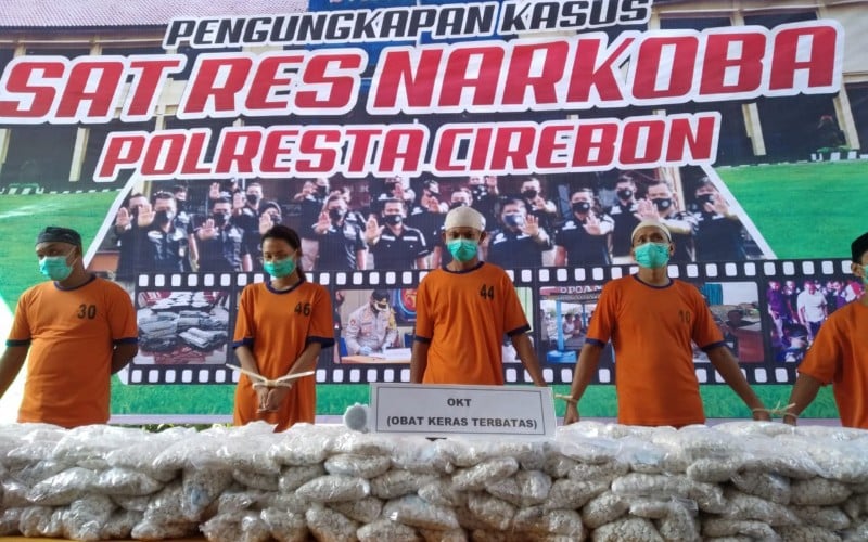  28 Orang di Kabupaten Cirebon Ditangkap Akibat Penyalahgunaan Narkoba