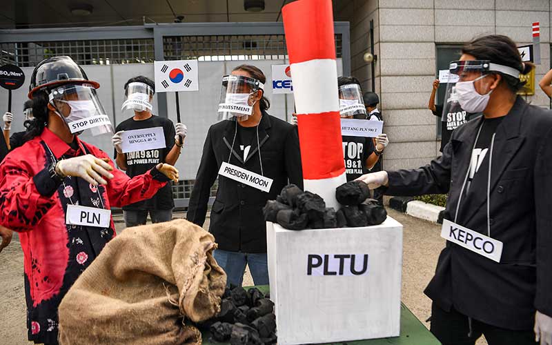  Demo Tolak Pembangunan Mega Proyek PLTU Jawa 9 dan 10 di Cilegon