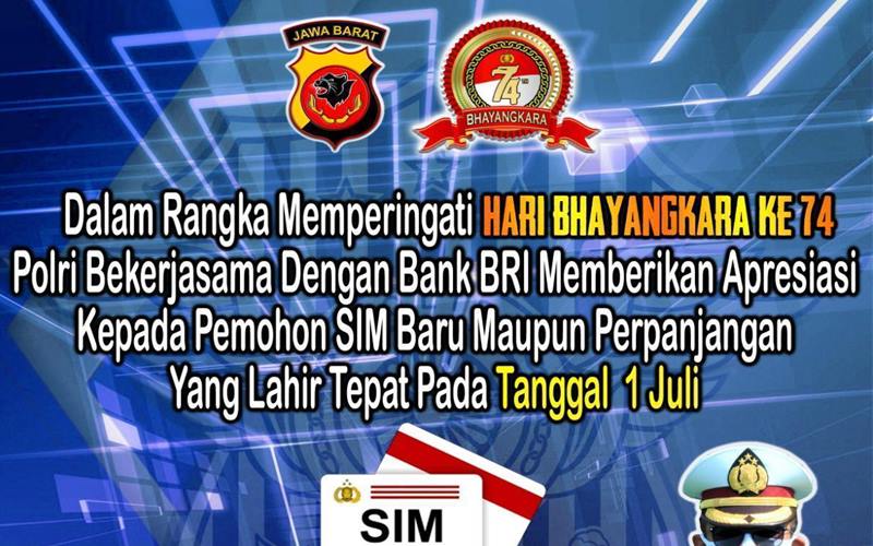  HUT Bhayangkara ke-74, Ribuan Warga Ikut Program SIM Gratis