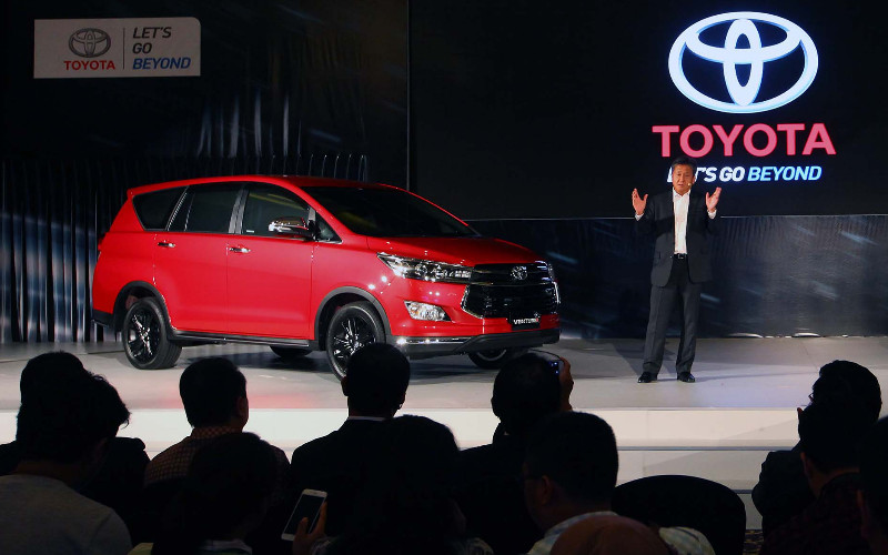 Peluncuran Toyota Kijang Innova Venturer diluncurkan di Jakarta. /BISNIS.COM-Dwi Prasetya