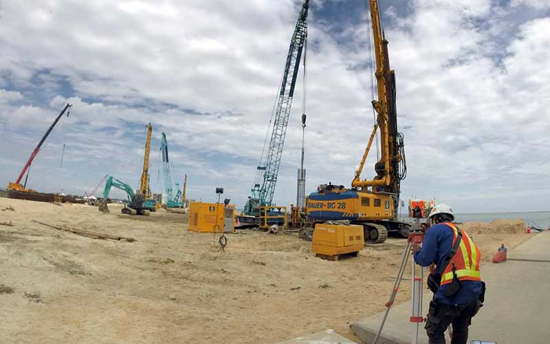  Pembangunan Pelabuhan Makassar New Port Terus Dilanjutkan di Tengah Pandemi Covid-19