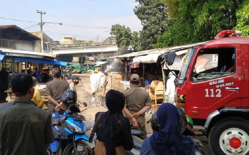  Lima Orang Positif Covid-19, Dua Pasar di Kota Bandung Kembali Ditutup