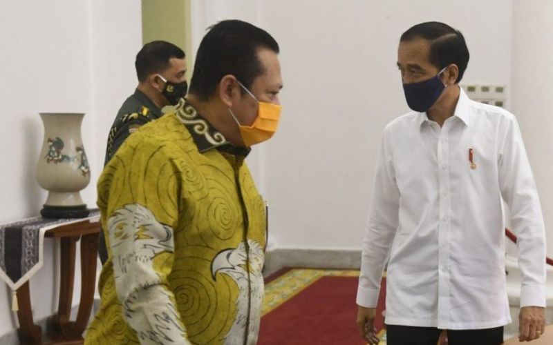  Bertemu Jokowi, Pimpinan MPR Bahas RUU HIP