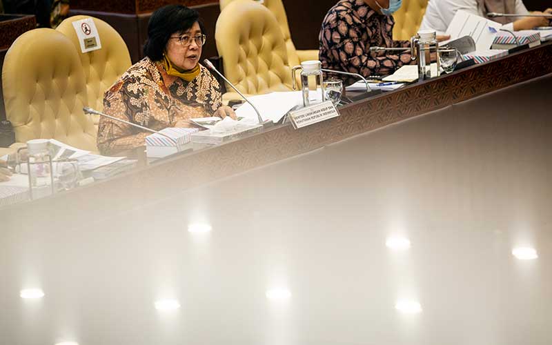  Siti Nurbaya Raker Dengan DPR Membahas Progam Stategis Yang Terdampak Covid-19