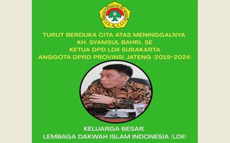  Anggota DPRD Jateng, Politikus Golkar yang Ketua LDII Solo Meninggal akibat Covid-19