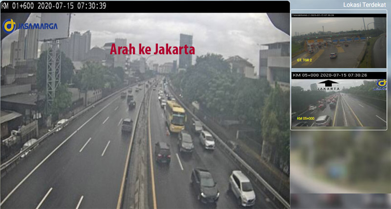  Ada Kecelakaan di Tol Tomang Arah Kemanggisan, Lalu Lintas Padat