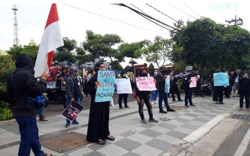  Anak Kiai Diduga Lakukan Pencabulan, Santri Demo Desak Polisi Tangkap Pelaku