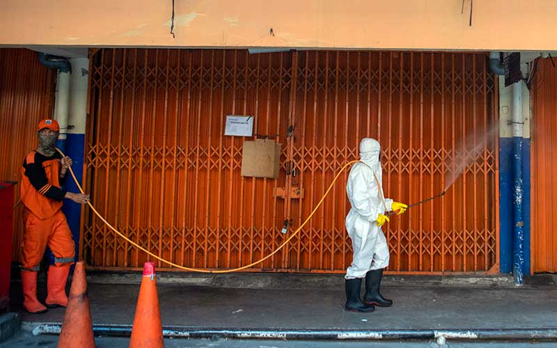  Pasar Asem Reges Jakarta Ditutup Sementara Setelah Satu Pedagang Dinyatakan Positif Covid-19