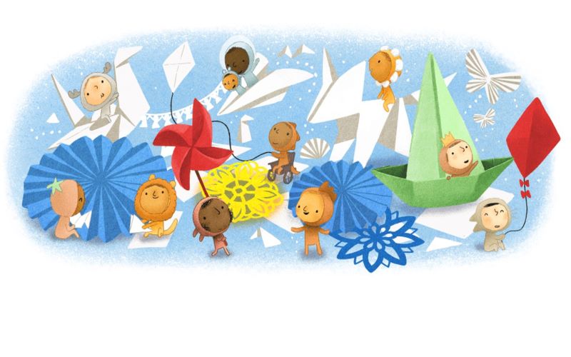  Google Doodle Rayakan Hari Anak Nasional