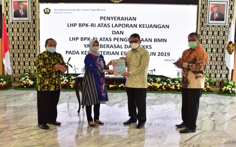  Kementerian ESDM Raih Opini Wajar Tanpa Pengecualian 4 Tahun Berturut-turut