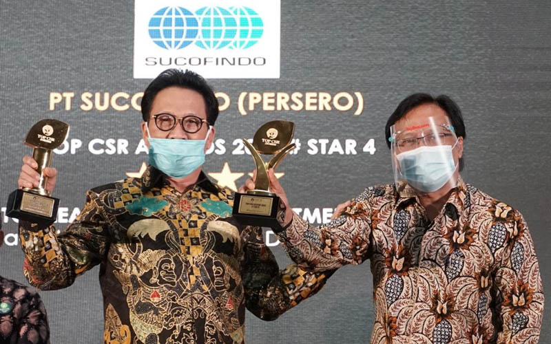  Sucofindo Raih Dua Penghargaan Top CSR Awards 2020