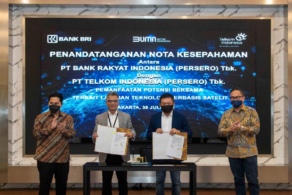  BRI Berkolaborasi dengan Telkom untuk Tingkatkan Layanan Satelit