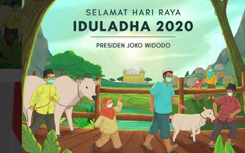  Jokowi: Selamat Iduladha, Semoga Ujian Pandemi Covid-19 Segera Berlalu