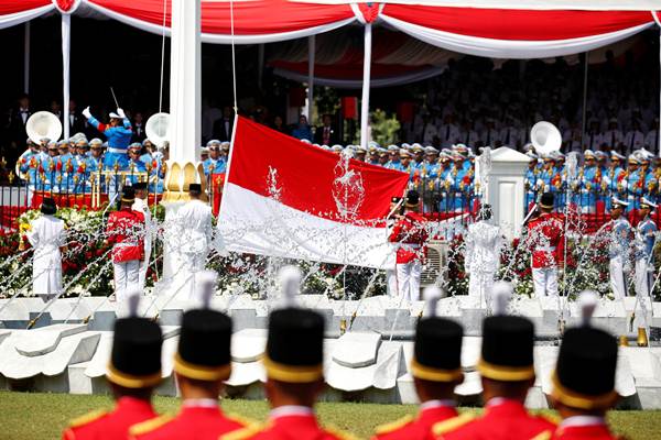  Hanya 67 Orang, Ini Komposisi Petugas Upacara Detik-Detik HUT Ke-75 Kemerdekaan RI di Istana Merdeka