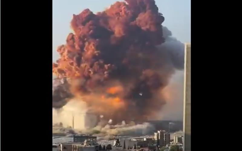  Ledakan di Pelabuhan Beirut Lebanon 10 Kali Lebih Dahsyat dari Ledakan di Texas
