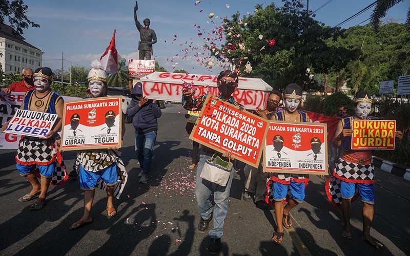  Warga Solo Jawa Tengah Gelar Aksi Dukung Pilkada Damai