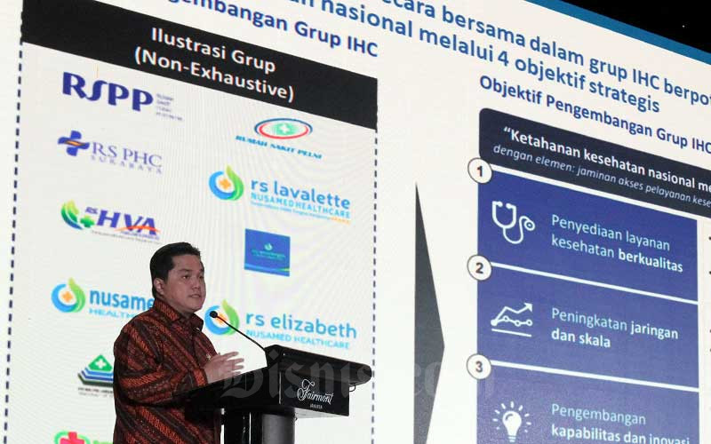  Erick Thohir Targetkan Holding BUMN Rumah Sakit Raih Pendapatan Rp4,5 Triliun