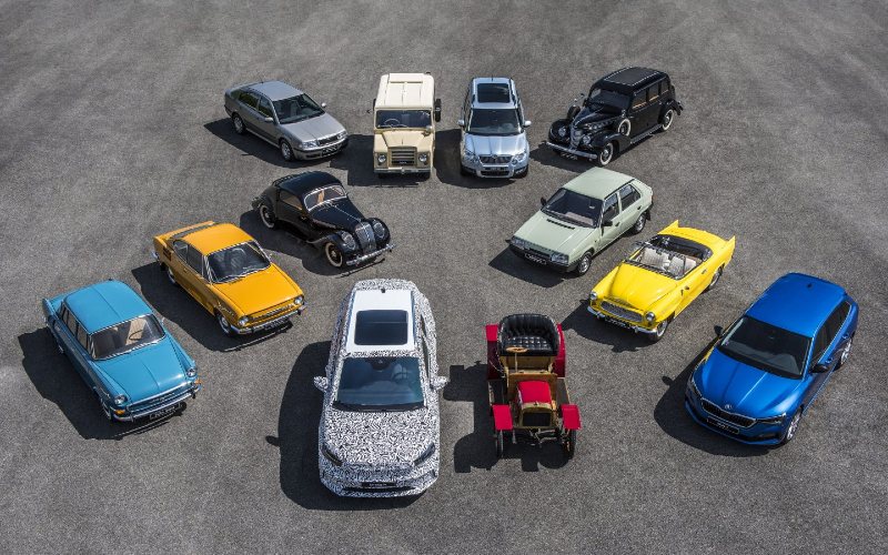 12 model yang menunjukkan perjalanan penting Skoda Auto selama 125 tahun. /SKODA 
