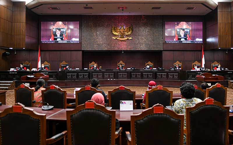  Mahkamah Konstitusi Kembali Gelar Sidang Pascapenundaan Karena Sterilisasi Covid-19