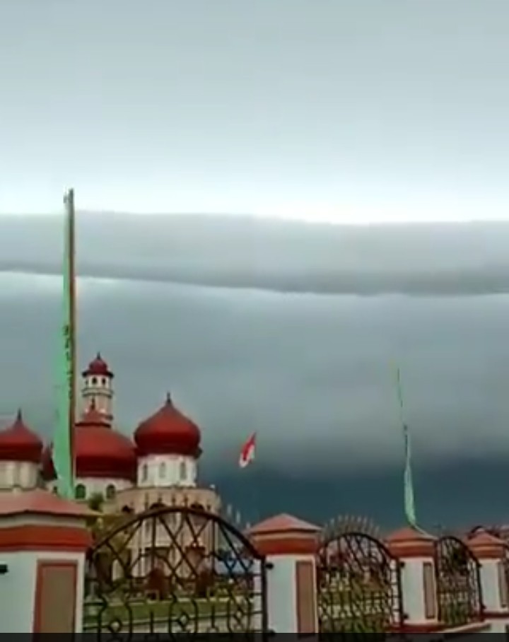  Video Penampakan Awan Mirip Gelombang Tsunami di Meulaboh Aceh