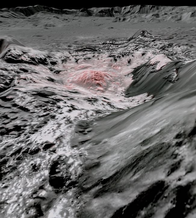 Citra inframerah dari aluran air di Ceres/Nasa