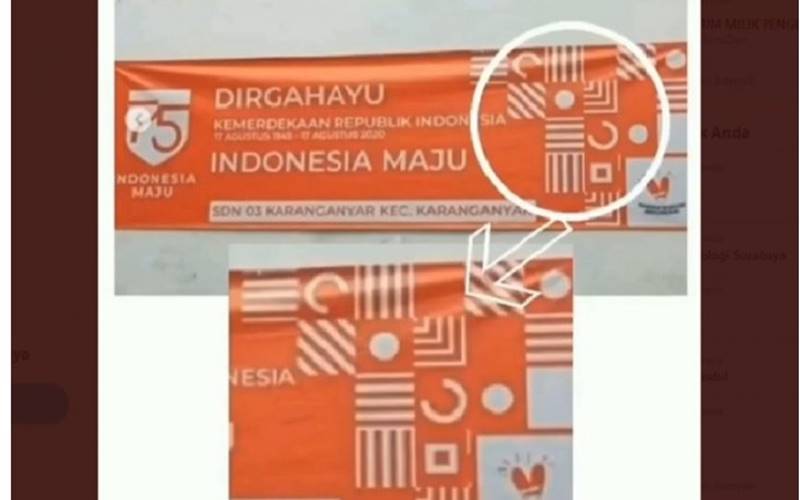  Viral Tanda Salib di Logo HUT ke-75 Kemerdekaan RI 