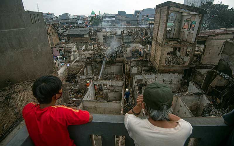  Kebakaran di Duri Selatan Jakarta Barat Mengakibatkan 974 Warga Kehilangan Tempat Tinggal