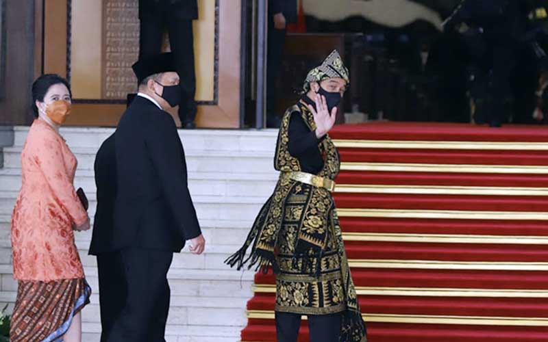  Presiden Joko Widodo Tiba di Komplek Parlemen Untuk Mengikuti Sidang Tahunan MPR