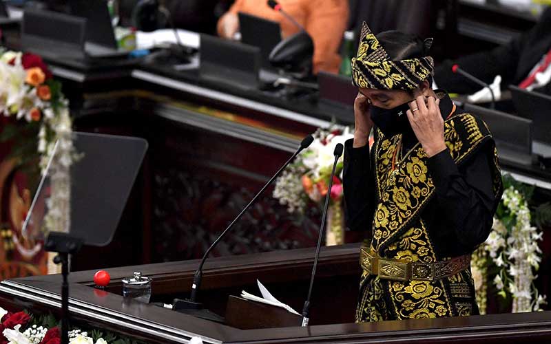 Pidato Kenegaraan di Sidang Tahunan MPR DPR, Jokowi Tak Singgung RUU Ciptaker?