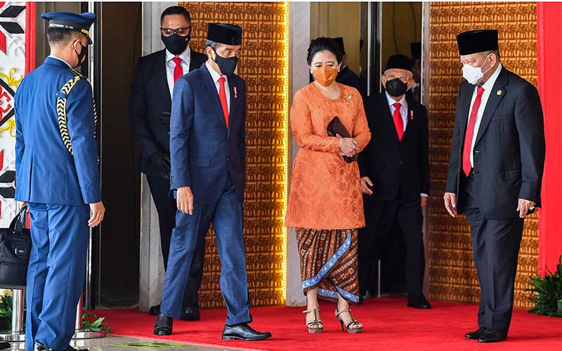  Berapa Ponten Pidato Jokowi, Puan Maharani dan Bamsoet Saat Sidang Tahunan?