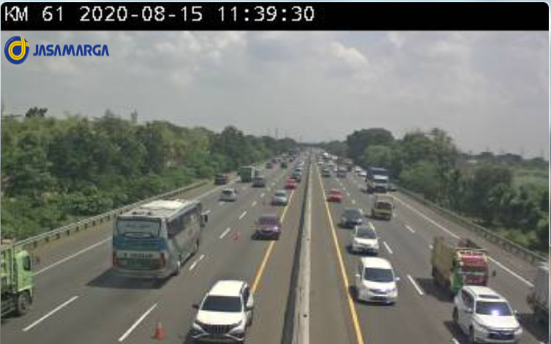  Ada Contraflow di Karawang Barat KM 47 ke Karawang Timur KM 61