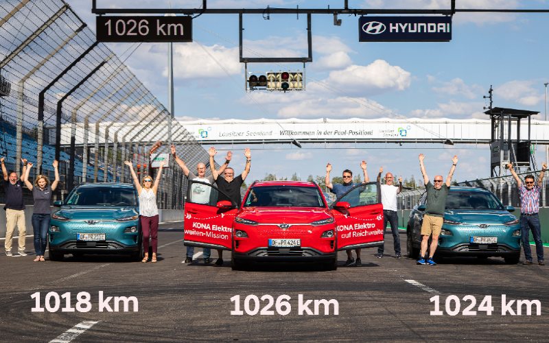  Hyundai Kona Electric Catatkan Rekor Jarak 1.026 Kilometer