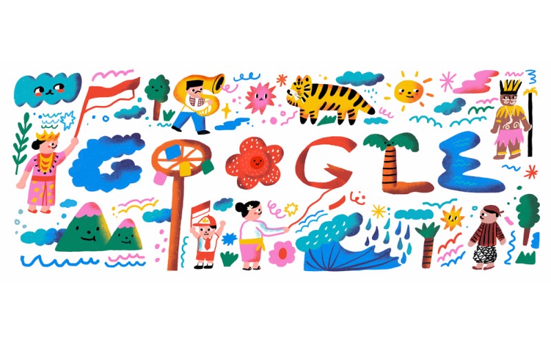  Google Doodle Ikut Rayakan HUT ke-75 Kemerdekaan RI