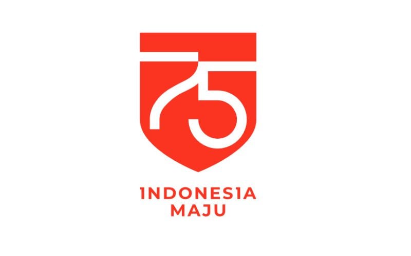 Logo Hari Ulang Tahun Indonesia yang ke-75.
