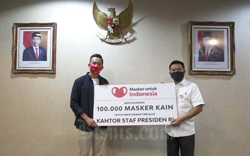  KSP Terima Donasi 100 Ribu Masker Kain untuk Cegah Covid-19
