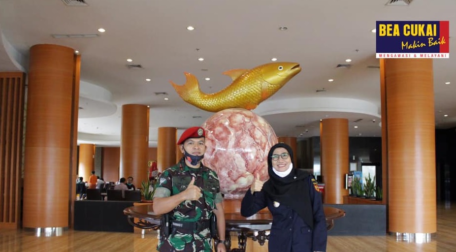  Bea Cukai Sampit Jalin Koordinasi dengan Pos Pengamat TNI AL (Posmat) Samuda