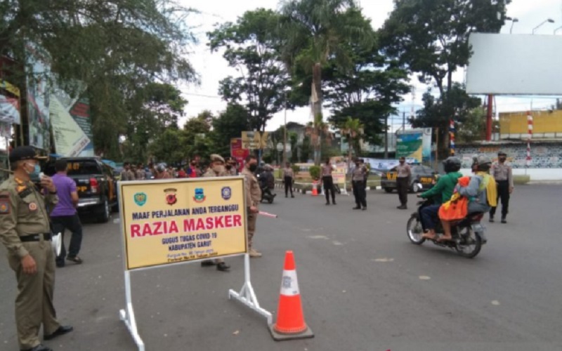  Garut Berlakukan Denda Rp100.000 Bagi Pelanggar Protokol Kesehatan