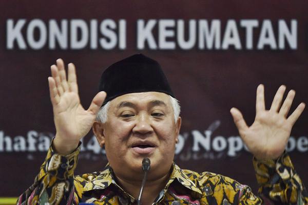  UJI MATERI UU PENANGANAN COVID-19 : Din Syamsuddin dkk. Tarik Gugatan