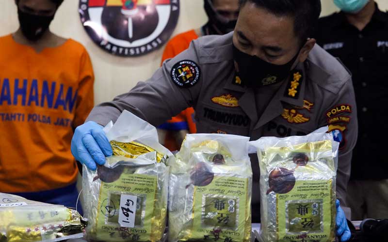  Ditresnarkoba Polda Jawa Timur Amankan Narkotika Jenis Sabu Seberat 8,4 Kilogram