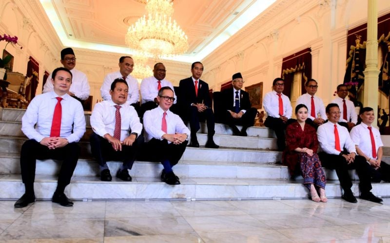 Wakil Menteri Kabinet Indonesia Maju saat diumumkan oleh Presiden Joko Widodo dan Wakil Presiden Ma'ruf Amin pada Oktober 2019./Kominfo